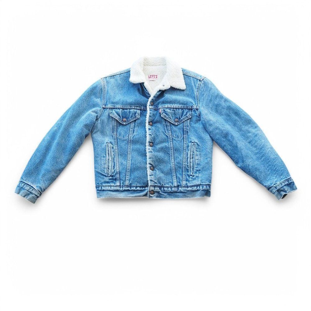 Levi's San Francisco Vintage 70s/80s USA Sherpa Lined Denim Jacket Trucker 38R-M